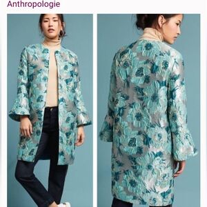 Seen WORN kept Jacquard Coat by Anthropologie